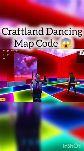 Craftland Dancing Map Code Reveal #gaming #shorts #opjod