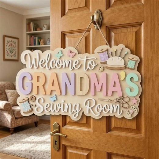 Personalised Name Sewing Room Signs, Sewer Gifts, Grandma's Sewing Room Decor, Gifts for Sewer Her Mom, Craft Room Sign, Sewing Gifts - Etsy