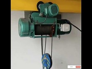 Steel wire rope electric hoist installed for customers