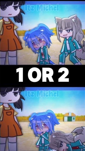 Squid Game || 1 or 2? || #gacha #gachalife #gachaclub #shorts #trend