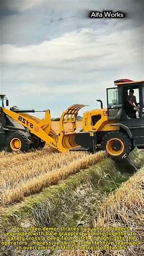 Perfect Teamwork Between Professional Wheel Loader Operators #process #heavyequipment #teamwork