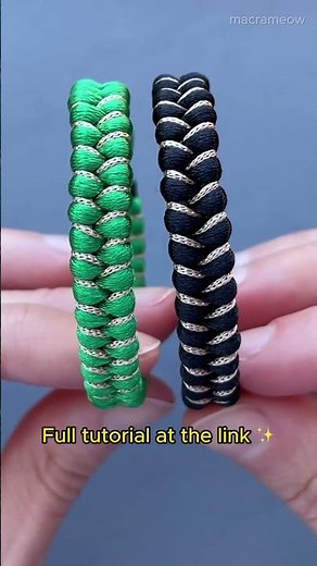 New tutorial!✨You can make this elegant satin cord bracelet in minutes