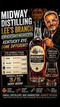 IS THIS $60 RYE AS GOOD AS ITS CLAIM?#MidwayDistilling #LeesBranch #RyeWhiskey #RyeWhiskeyReview