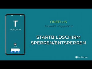 Startbildschirm sperren/entsperren - OnePlus [Android 12 - OxygenOS 12]