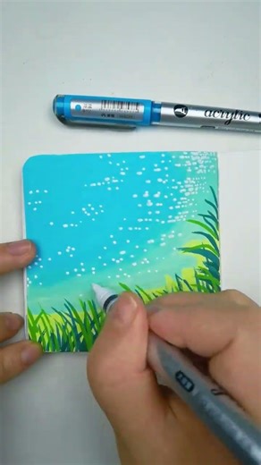 Quick & Easy Acrylic Marker Landscape Tutorial