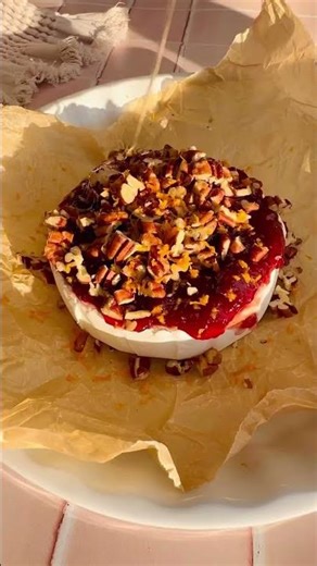 CRANBERRY PECAN BAKED BRIE