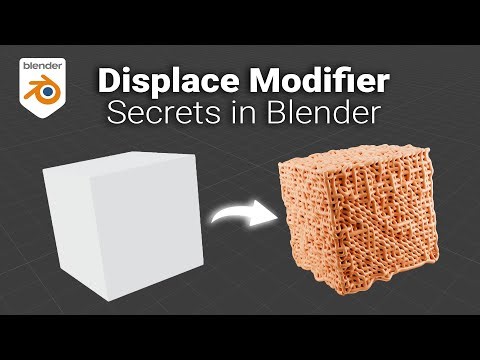 How to Use the Displace Modifier in Blender Tutorial for Beginner | Woven Surface Cube modeling