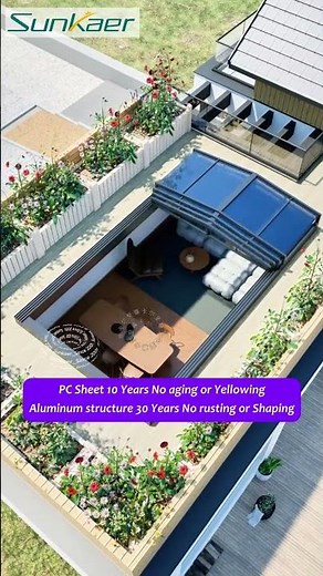 Control Your Sky – Sunkaer’s Custom Retractable Roof for Any Outdoor Space ☀️🌧️ #home #outdoorliving