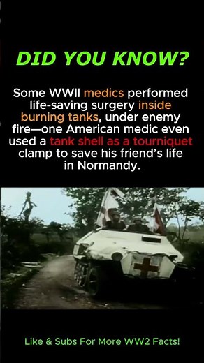 Battlefield Surgeons: Medics Who Operated Inside Tanks