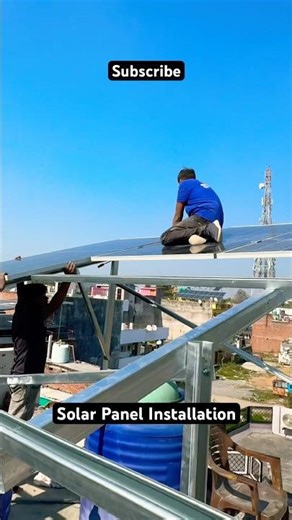 Best Way Solar Panel Installation #shortsfeed #ytshorts #shorts #shortsfeed