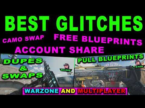 B07 glitches: FREE SHOP BLUEPRINTS GLITCH, EASY SOLO WARZONE CAMO SWAP GLITCH, DUPE GLITCH TUTORIAL
