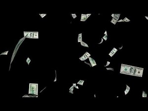 Falling Money Dollars - 4k, Free Stock Footage, Copyright Free, Video Background Loop 10-sec