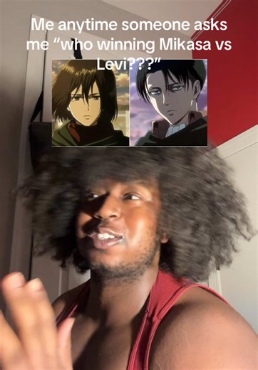 I hate to say it but I’m on mikasa side no matter what no shade #fyp #attackontitan #animetiktok #mikasaackerman #leviackerman