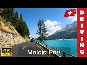 Driving in Switzerland 10: Maloja Pass (From Vicosoprano to St. Moritz) 4K 60fps