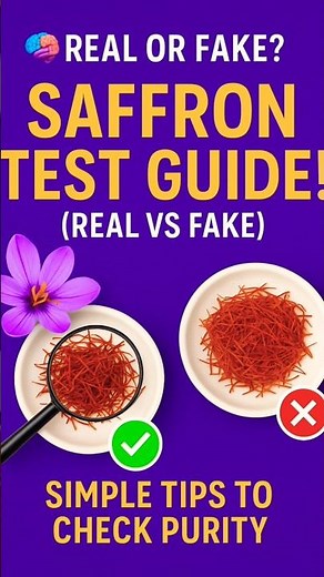 Real vs Fake Saffron – Easy Home Test in Seconds!