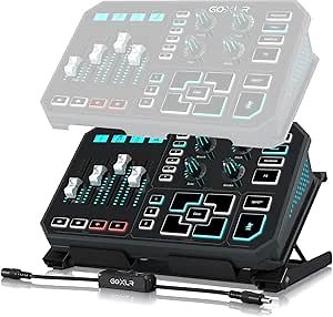 TC Helicon GoXLR DESK STAND All-Metal Adjustable Desk Stand for GoXLR | Four Discrete Angle Settings for Optimal Positioning | Black