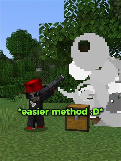 How To Cut a Tree in Minecraft! 🌳#shorts