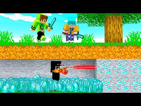 3 Caçadores vs ATHOS com LASER no MINECRAFT