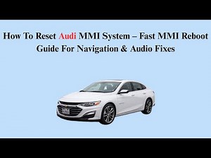 How do you reset the Audi MMI module?