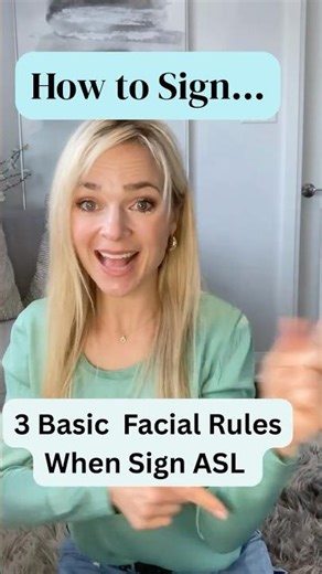 ASL Facial Expressions When Signing┃3 Tips ☝🏻 ┃ #signlanguage #asl #shortsviral #grammar
