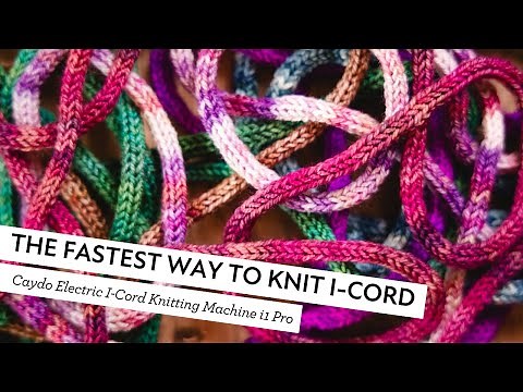 Brand new Caydo Electric i-Cord Knitting Tricotin Machine i1 Pro makes knitting i-cord SO easy!