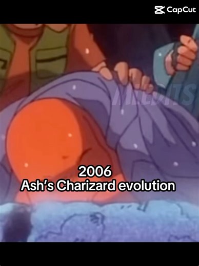 Ash’s Charizard evolution #charizard #ash #pokemon