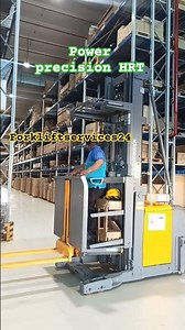 Warehouse Order Picker Forklift 🚧 | High Rack Material Handling | Jungheinrich #shorts