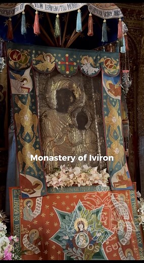 https://athos.guide/en Theotokos Portaitissa The One that Stands at the Gate of the Monastery of Iviron Pilgrimage to Mount Athos | Athos Guide