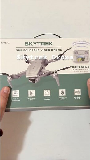 Vivitar SkyTrek GPS Foldable Video Drone Unboxing