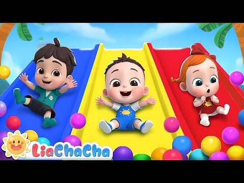 The Slide Song | EP115 | Slip and Slide Down | Kids Songs & Nursery Rhymes | LiaChaCha
