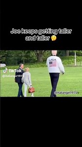 Joe Biden is 6 ft tall but Joe is taller in this video I give credit to the lady who owns the clip