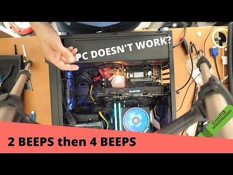 Computer PROBLEMS Beeping - 2 Beeps following by 4 Beeps - know how by CrocFIX