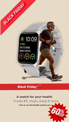 Black Friday deal 💙A simple watch that helps you follow your BP, steps, sleep & daily trends.Perfect for you or someone you love — 60% OFF this week. 👉 https://shophealthwatch.com. | HealthWatch