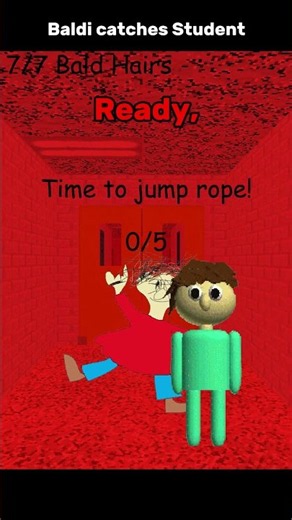 Baldi Catches the Student - Short story - [Baldi's basics] #shorts #funny #gaming #baldisbasics #mod