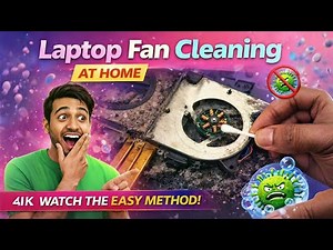 Laptop Fan Cleaning at Home | Easy & Safe Method | Fix Fan Noise & Heating