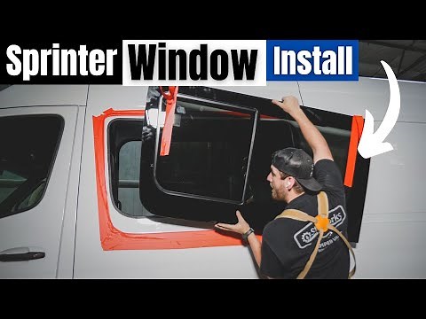 Step By Step Window Install For Mercedes Sprinter | Serg Supply Shop Build