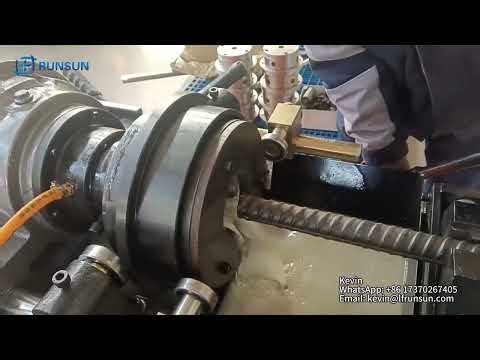 TCM40 Automatic Rebar Taper Thread Chaser Cutting Machine #rebarthreadcuttingmachine #taperthread