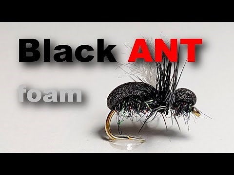 Crafting Black Ant Foam Dry Fly for Trout and Grayling | Fly Tying Tutorial