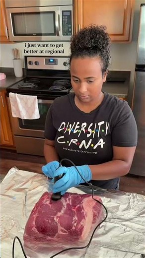 maintaining visualization of the needle under US is so hard | crna student