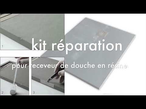 Kit réparation, pour receveur receveur de douche en résine minérale.