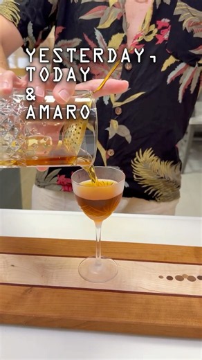 Yesterday, Today & Amaro 🥃 #shorts