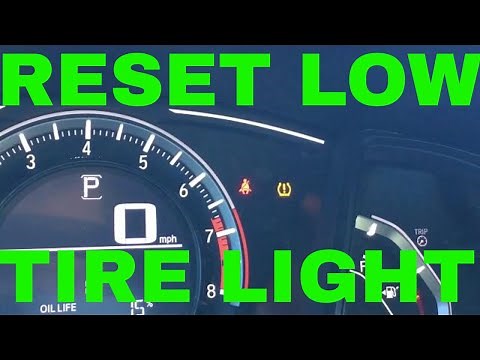 How to reset low tire tpms light on a 2017 or 2018 Honda Civic LX quick and easy