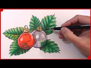 How to Draw Realistic Christmas Stuff with Colored Pencil