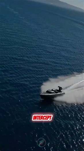 Patrol vessel intercepts USV (Simulation) | AeroMotionVisuals