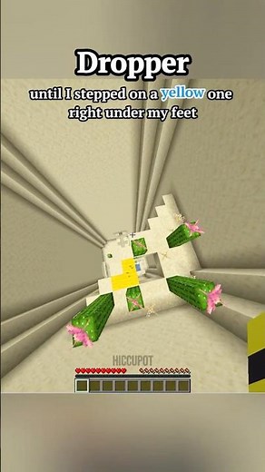 Dropper Challenge #minecraft