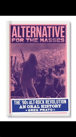 DC101 ⚡️ DC’s Alternative Rock on Instagram: "With the songs and bands and shows and MTV and all of it, so much came together to make the 90s an incredible time for alt-rock music. @mikejonesradio just talked with @gregpratowriter about what made it so special in his new book ALTERNATIVE FOR THE MASSES: THE 90s ALT-ROCK REVOLUTION AN ORAL HISTORY. It’s full of interviews with musicians and writers and people who were a part of it! The book is available everywhere and you can check out the full i