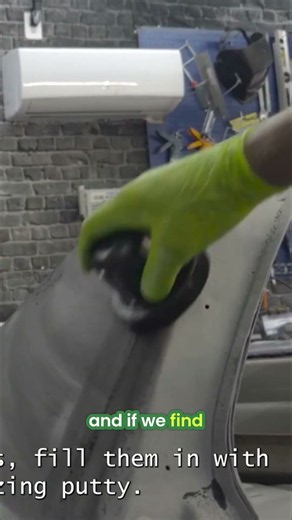 Car Restoration: Sanding & Filling Low Spots Explained! #shorts
