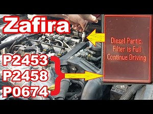 Vauxhall/Opel Zafira 2.0 CDTi DPF faults, no power... Fault finding and repair.