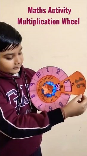 MULTIPLICATION WHEEL|simple maths Activity|DIY#maths#kidsproject#knowledge#simplemaths