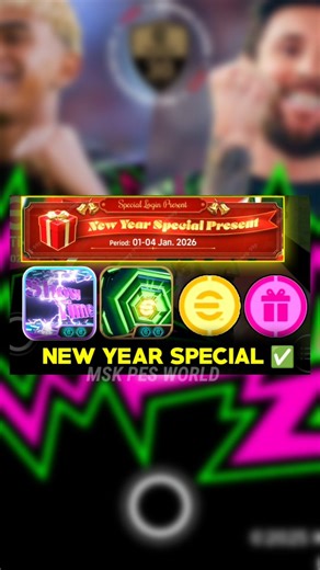 MSK PES WORLD OFFICIAL on Instagram: "New year special reward full details ✅ . . Follow for more ✅ . . @efootball @efootball_official_jp . . #efootball2026mobile #gaming #explore #explorepage #fypage"